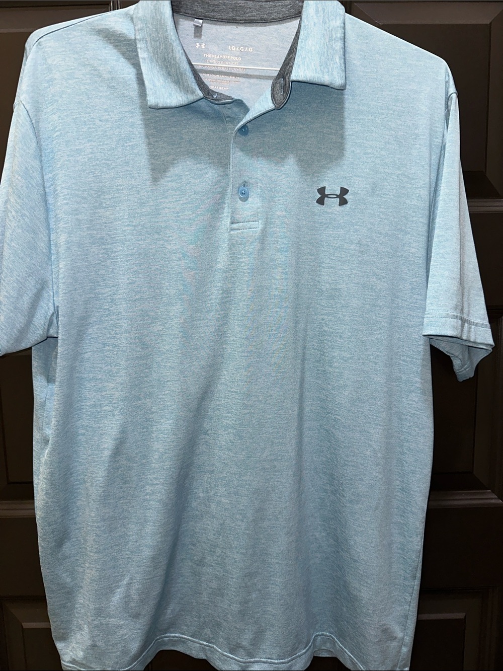 Under Armour Men’s Heather Sky Blue Polo